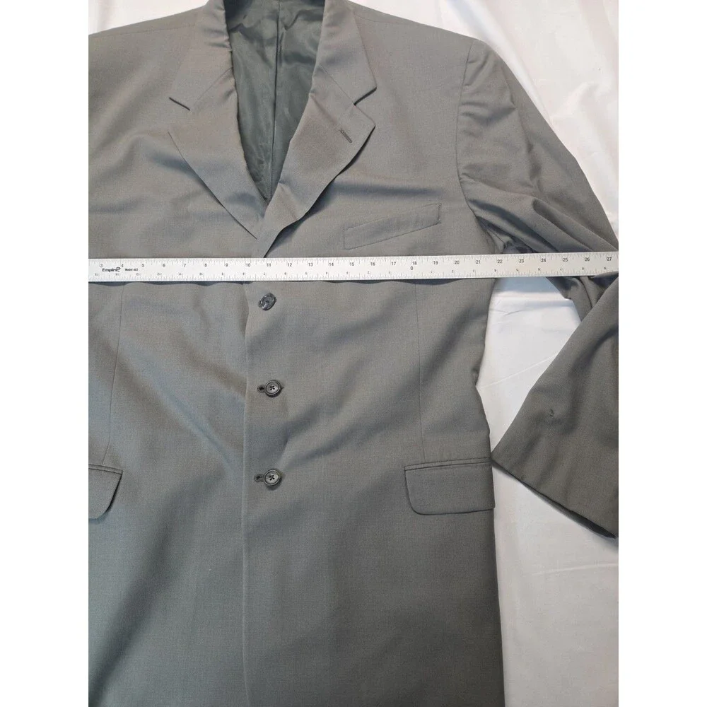 Nordstrom Blazer Mens Suit Jacket Gray 44L 3 Button Business Formal Wear